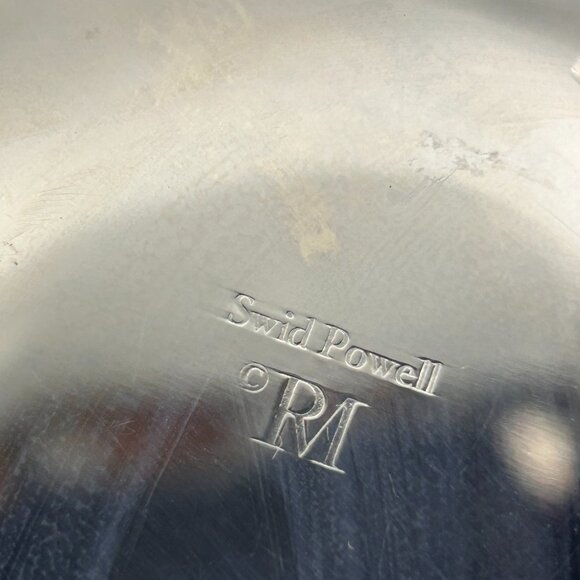 Skyscraper Design Bowl by Richard Meier for Swid Powell Silverplated 1980s 6" - Picture 10 of 16